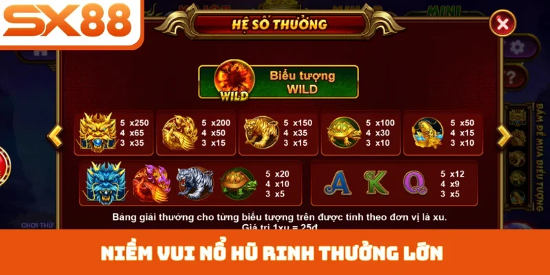 Niềm vui nổ hũ rinh thưởng lớn