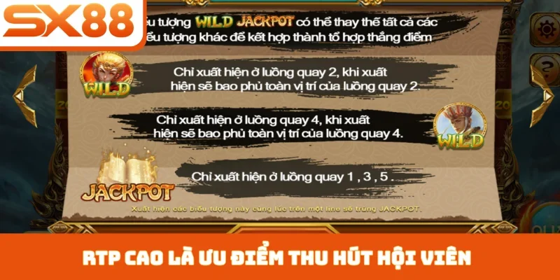 RTP cao là ưu điểm thu hút hội viên