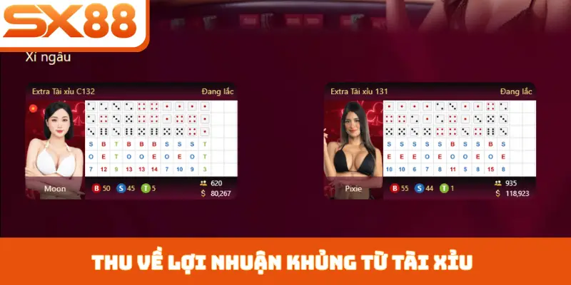 Thu về lợi nhuận khủng từ tài xỉu